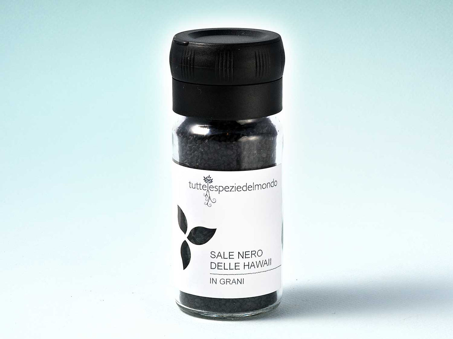 Havajská černá sůl v zrnech - Sklenice s uzávěrem mlýnku 100g
